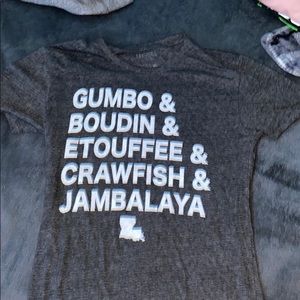 Louisiana food shirt